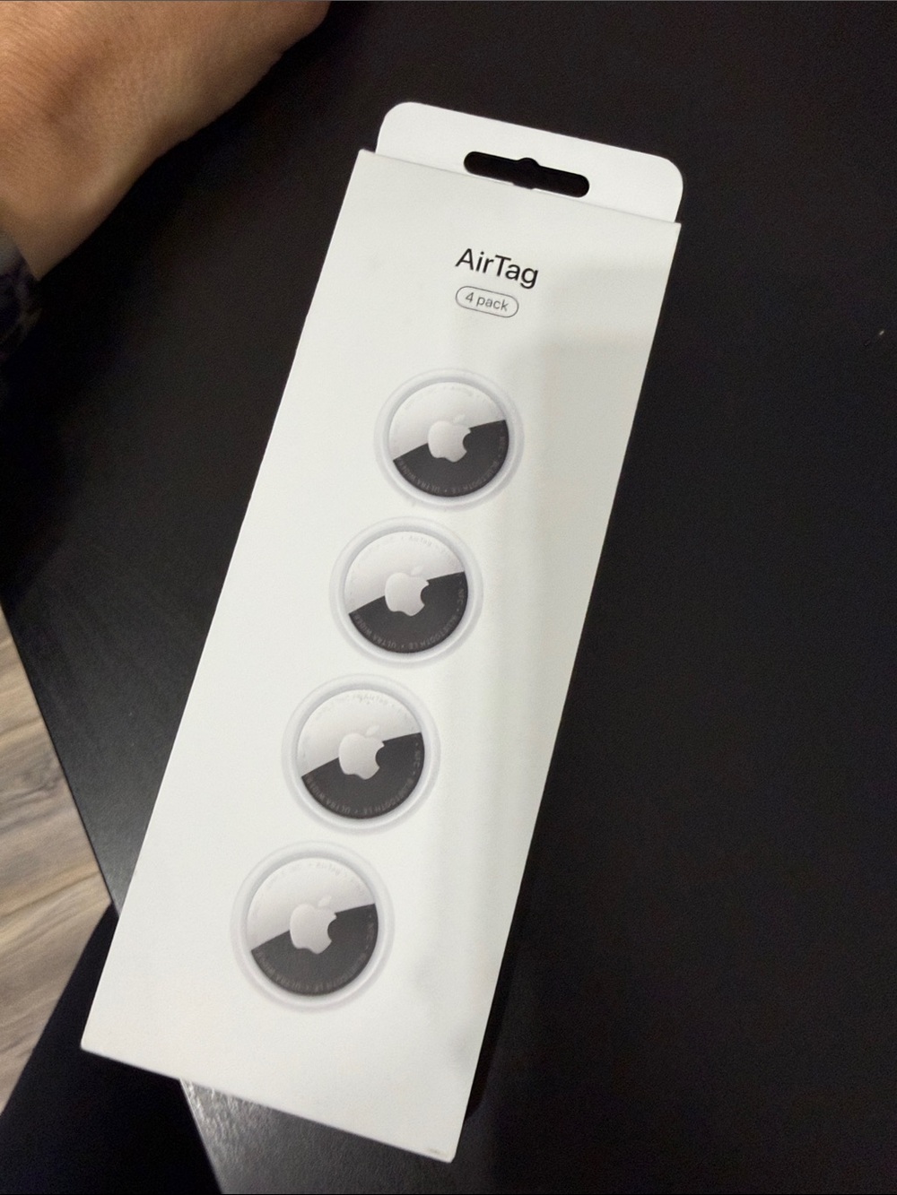 Apple AirTag 4-Pack - White and Silver Trackers